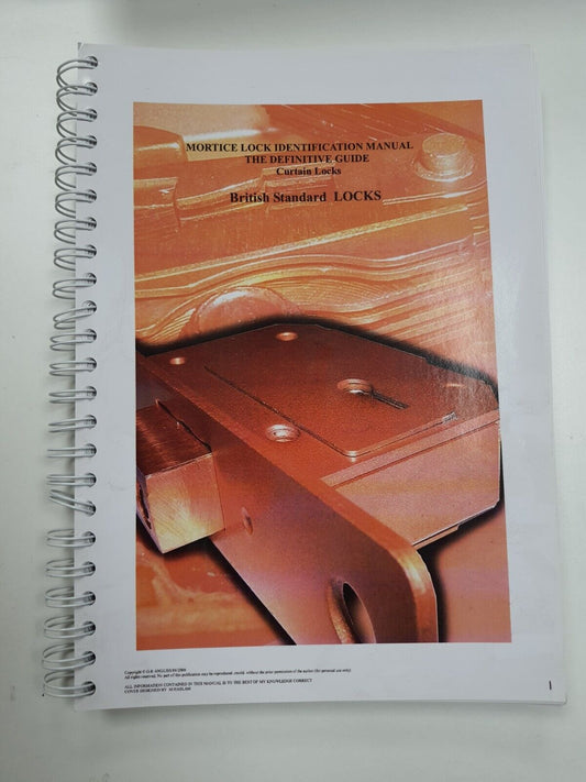 Mortice Lock Identification Manual British Standard Locks (Locksmith Aid)