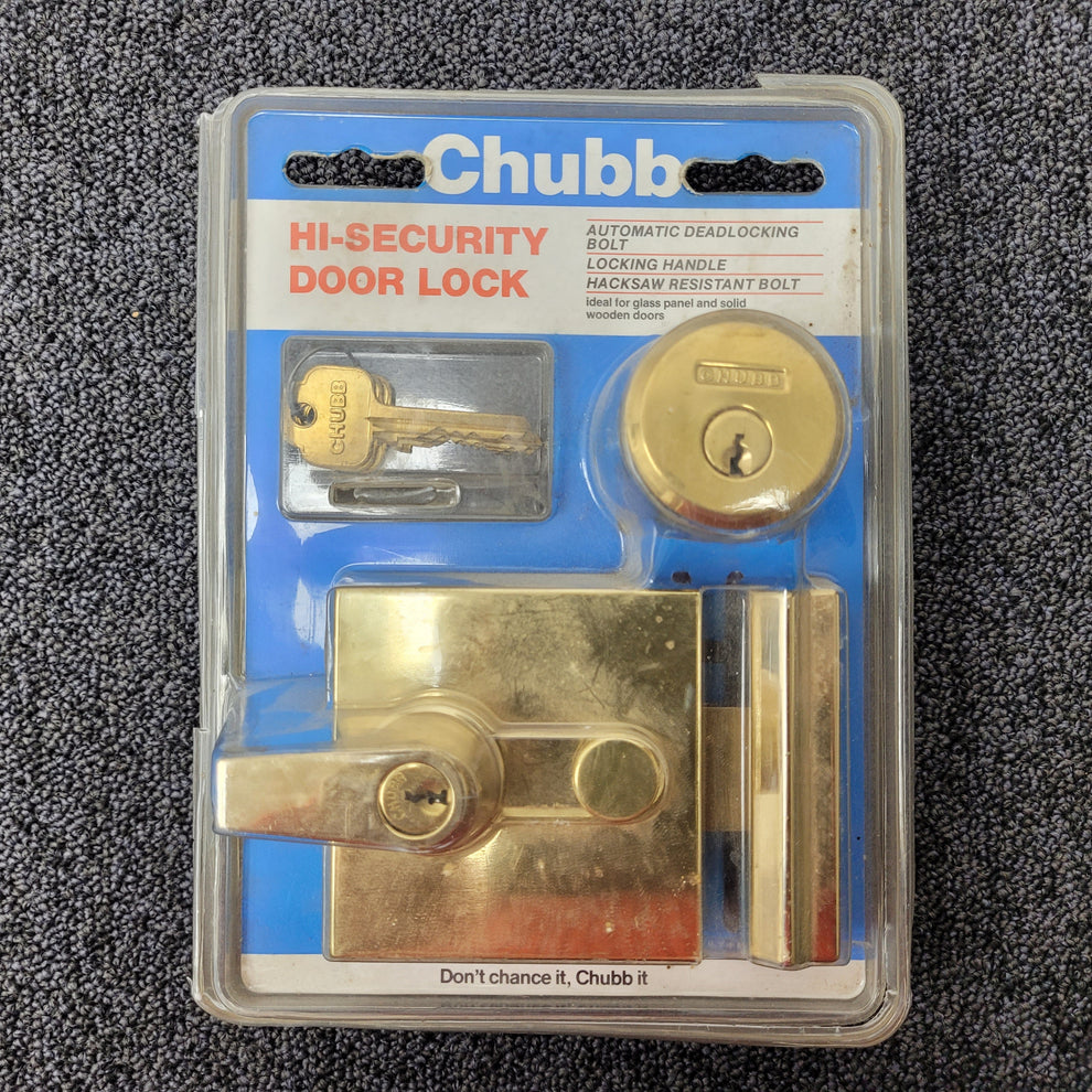 CHUBB 4L74 Hi-Security Door Lock BRASS FINISH – Extra Keys