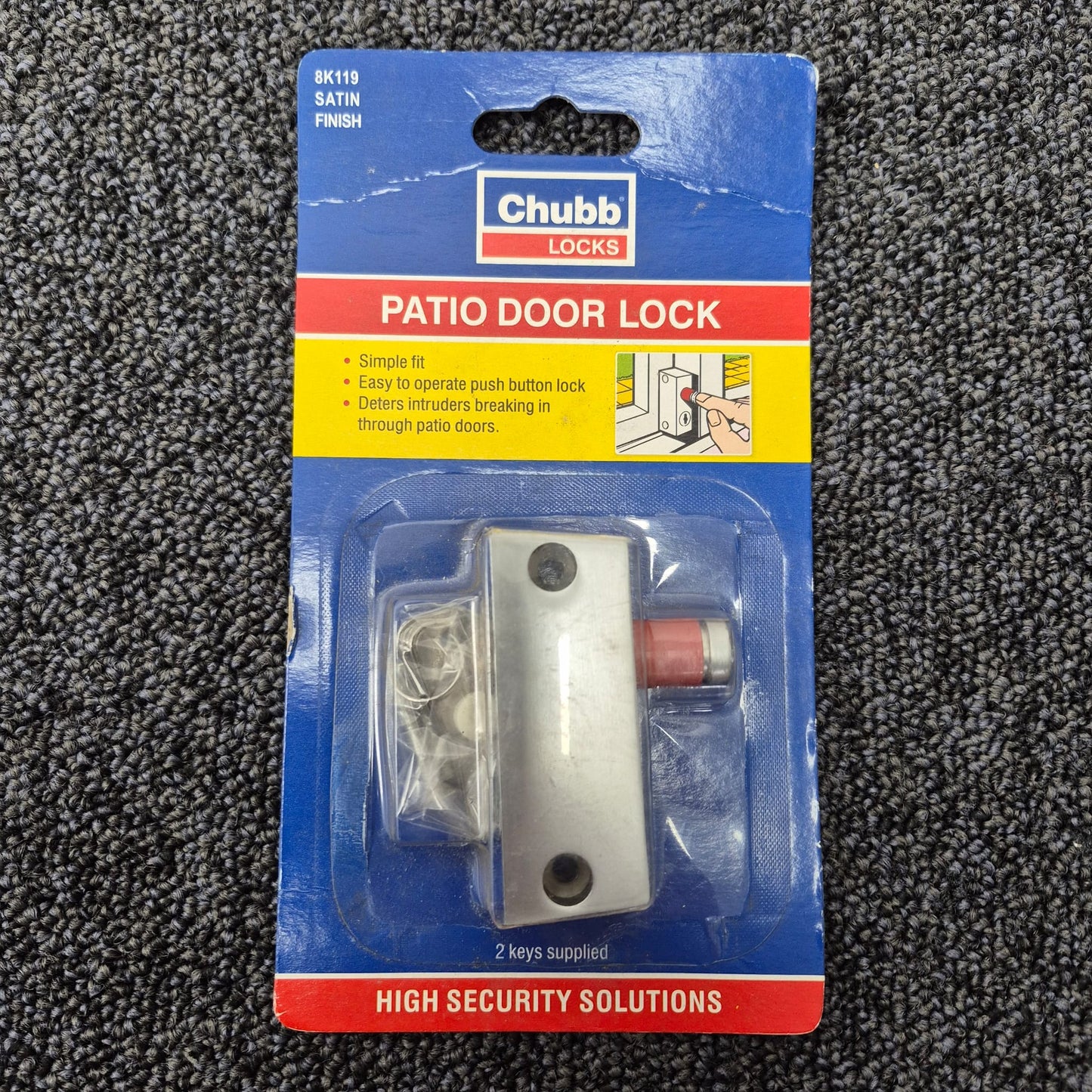 One Chubb 8K119 Patio Door Lock