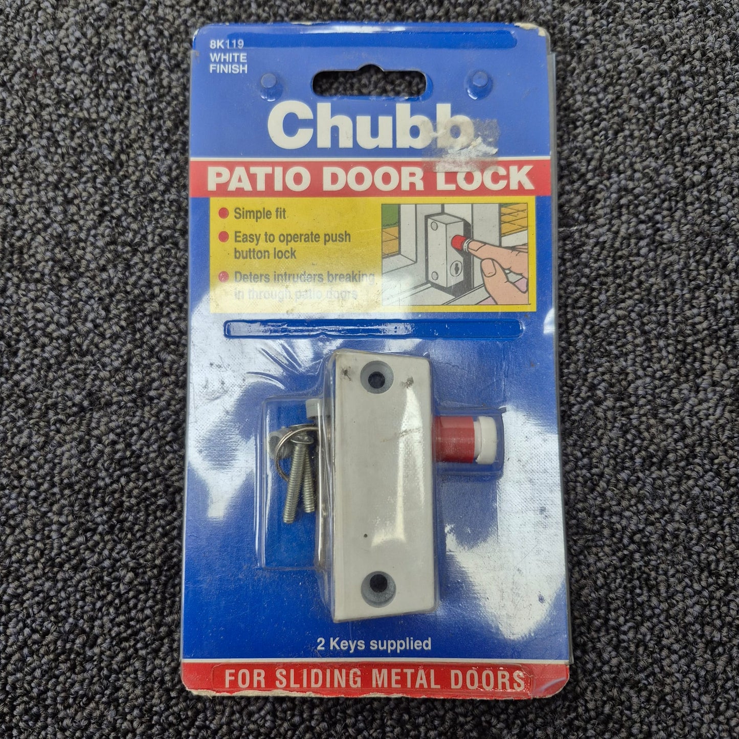 One Chubb 8K119 Patio Door Lock