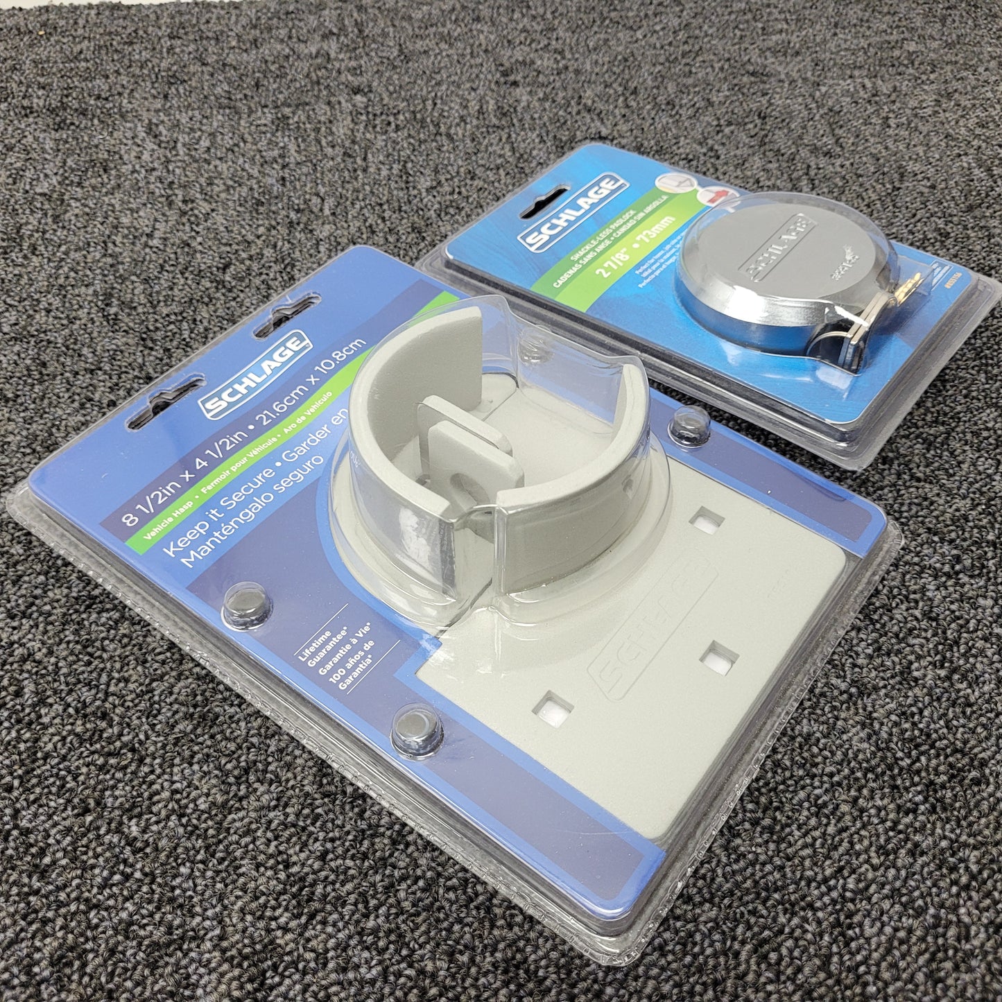 SCHLAGE 855101 Vehicle Padlock Hasp & SCHLAGE 855156 Concealed Shackle Padlock