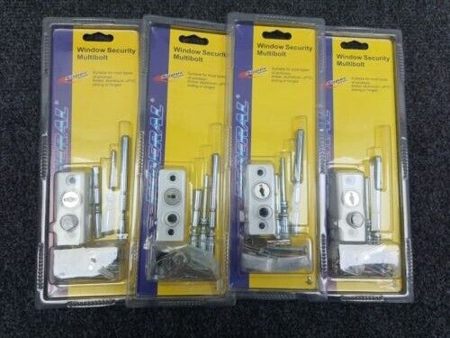 4 X Federal Window Security Multibolts in White